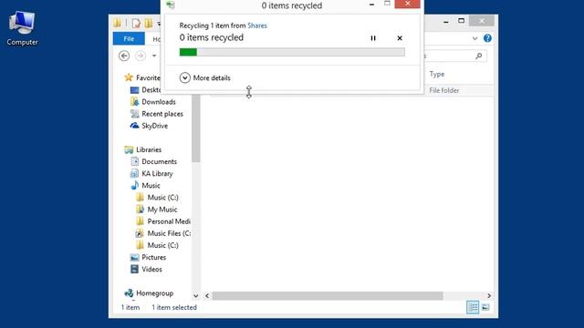 Windows 8.0 Professional - Add a Network Folder Not Indexed to a Library смотреть онлайн