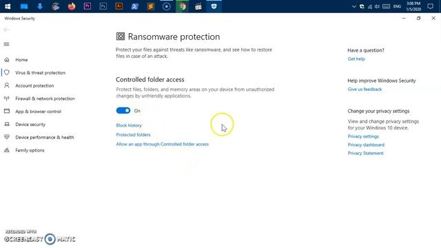 How to Enable Ransomware Protection on Windows 10 смотреть онлайн