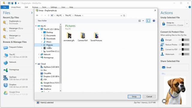 How to unzip a zip file with WinZip смотреть онлайн