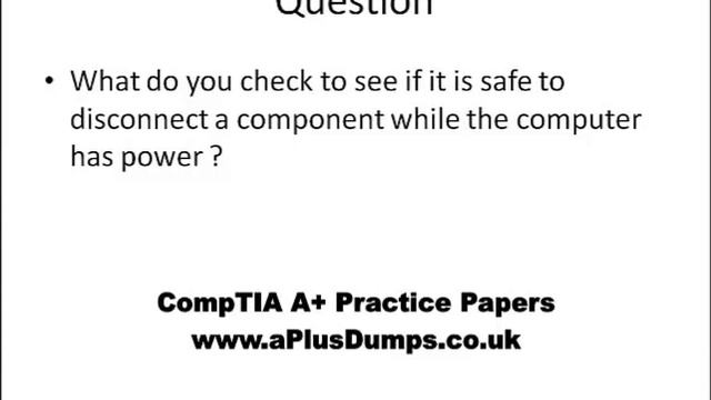 CompTIA A+ Practice Test Questions - 04 смотреть онлайн