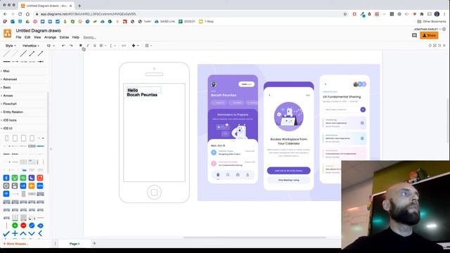 Creating App Wireframes in Draw.io (Diagrams.net) смотреть онлайн