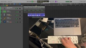 Korg nanoKONTROL2 mixer setup in Apple Logic Pro X.