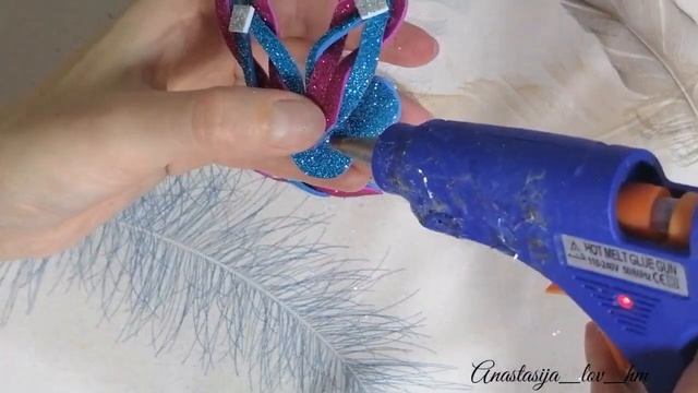 Новогодние игрушки из фоамирана. DIY. Christmas decoration ideas. смотреть онлайн