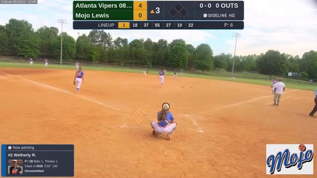 14U Atlanta Vipers 08 Tamborra vs Tennessee Mojo 14u Lewis (2022.05.15) смотреть онлайн