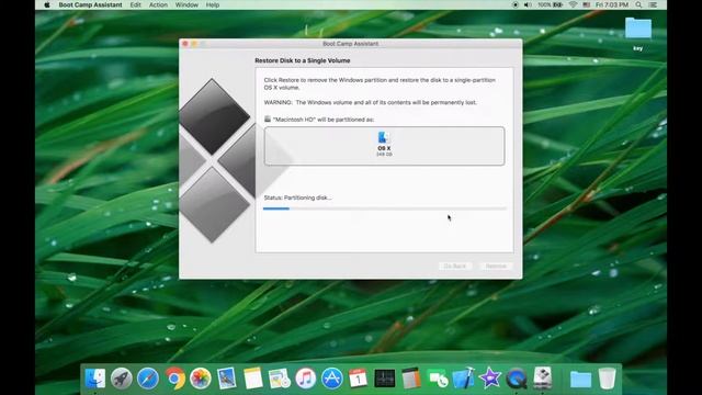 How to remove bootcamp windows partition from Mac OS X смотреть онлайн