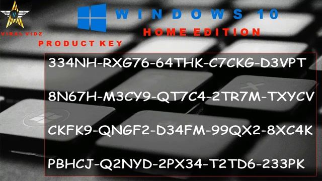 WINDOWS 10 HOME EDITION PRODUCT KEY 2018 - 2025 (100% WORKING) смотреть онлайн