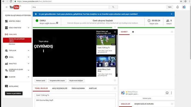 Canlı 7/24 Lig Tv смотреть онлайн