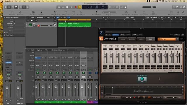 EZ Drummer Multi Output and Create a Drum Bus In Logic Pro X смотреть онлайн
