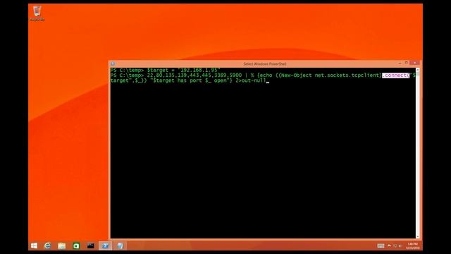 PowerShell Port Scanner | Living Off The Land смотреть онлайн