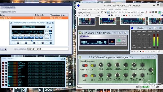 Dreamy MIDI on Yamaha S-YXG50 softsynth смотреть онлайн