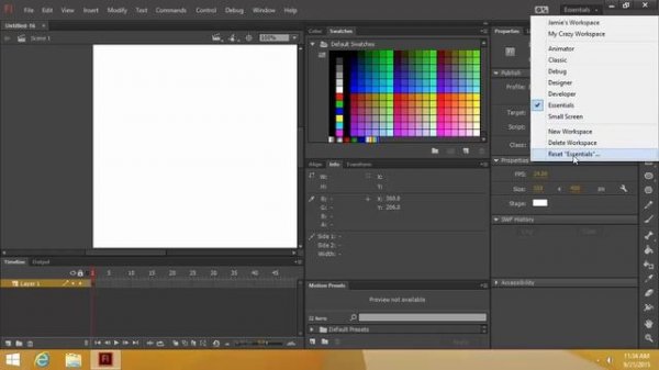 Adobe Flash Professional CC 2015 tutorials