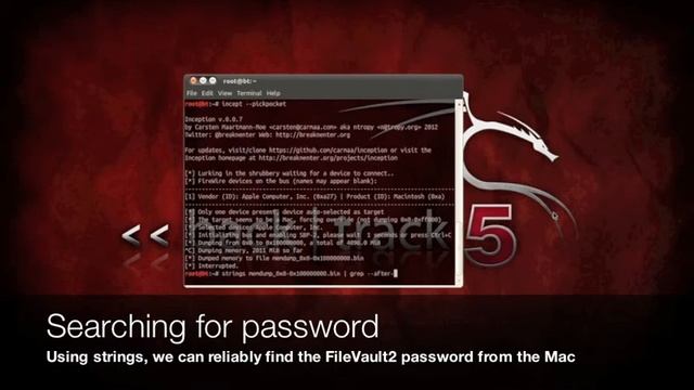 Hacking Mac OS X FileVault2 with Inception over Thunderbolt смотреть онлайн