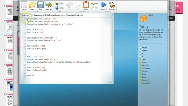Small Basic Window Size, Pen Width and Pen Colour смотреть онлайн
