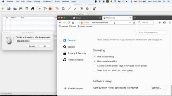 How to install SSL certificate in FireFox for Charles proxy on MAC
