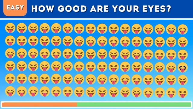 HOW OLD ARE YOUR EYES? Find The Odd Emoji Out, Emoji Puzzle Quiz #2 смотреть онлайн