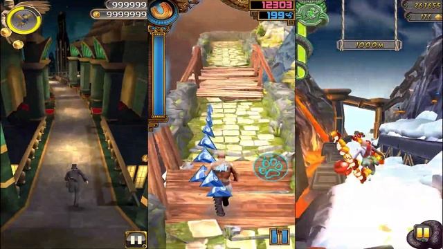 Temple Run Oz Vs Spirit Run Vs Temple Run 2 Volcano Island - Endless Run Game Play Android смотреть онлайн