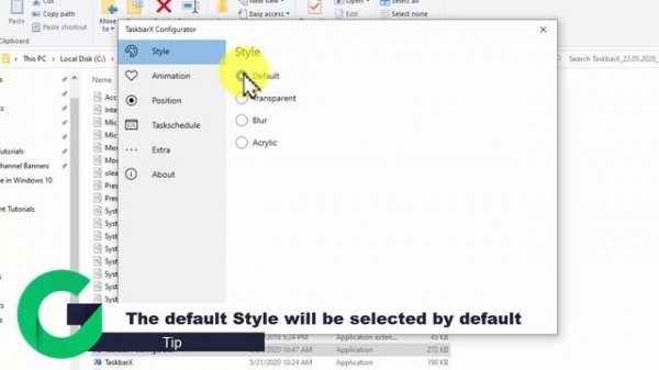 TaskbarX [Windows 10] How to Center Taskbar Icons
