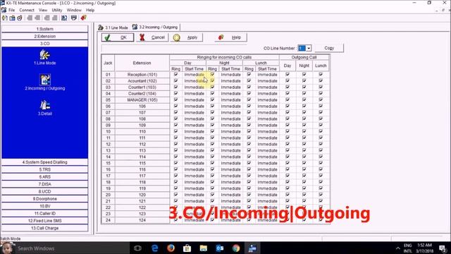 How to Setup Co Line Calls on PANASONIC KX-TES 824 PABX using KX-TE Maintenance Console смотреть онлайн