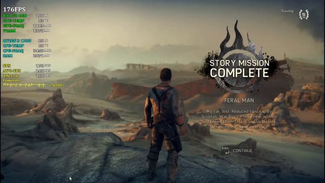 Mad Max - Rx 470 + Ryzen 3 1200 - Very High Settings смотреть онлайн