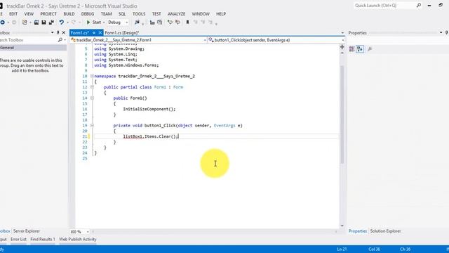 C# TrackBar Bileşeni İle Sayı Üretme Örneği 2 смотреть онлайн