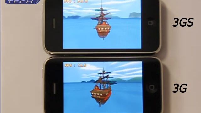 iPhone 3G Vs 3GS - 3D benchmark смотреть онлайн
