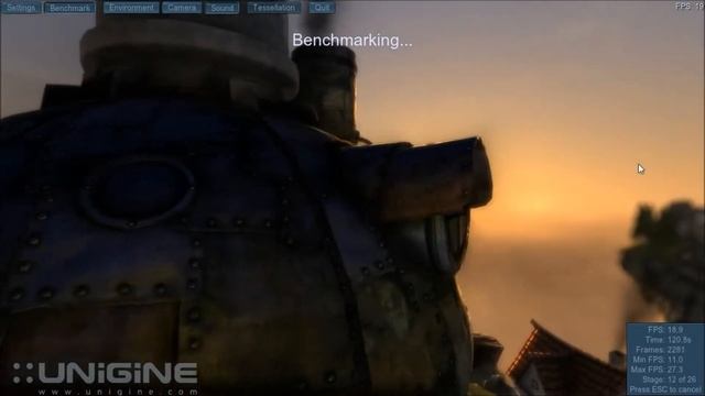 Heavens Benchmark on ACER ASPIRE 5755G смотреть онлайн