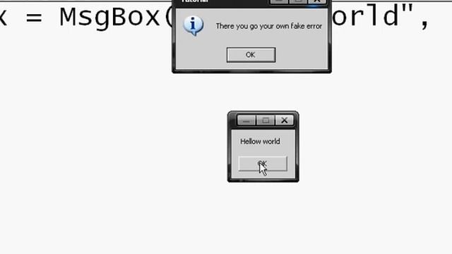 How to create your own fake error box/message box смотреть онлайн