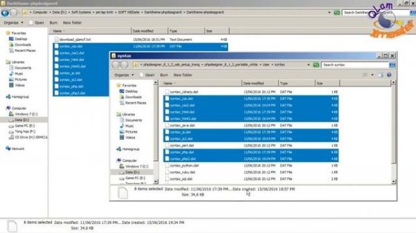 How to Change Dark Syntax Themes for phpDesigner 8