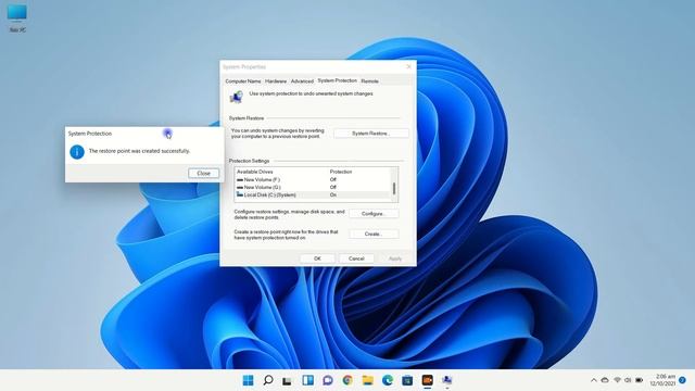 How To Create Restore Point To Turn On System Protection On Windows 11 смотреть онлайн
