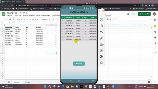 B4A Read, Update, Delete, Insert for android in Google Sheets смотреть онлайн