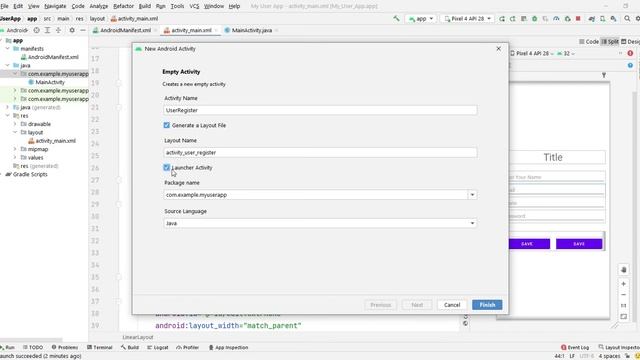 How to Create New Activity in Android Studio смотреть онлайн