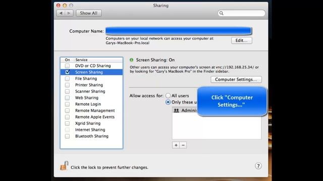 Enable Screen Sharing on a Mac смотреть онлайн
