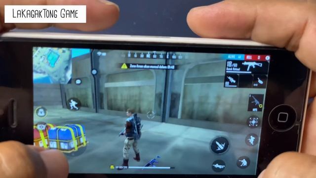 Test Playing Game Garena Free Fire di iPhone 5c iOS 10.3.3 смотреть онлайн