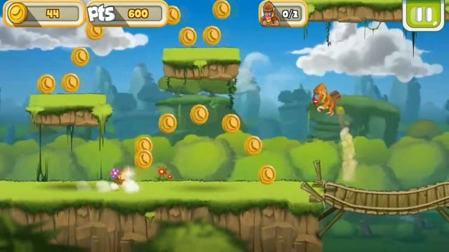 Banana Island : Bobo's Epic Tale Jungle Run (Level 1 - 5) Gameplay | Android Arcade Game смотреть онлайн