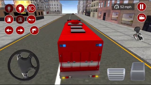 Real Fire Truck Driving Simulator - Emergency Rescue Driving - Android Gameplay смотреть онлайн