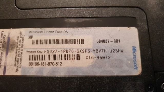 Windows 7 Home Premium OA Product Key HP смотреть онлайн
