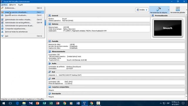 importar y exportar maquinas virtuales en virtualbox 5.2.2 смотреть онлайн
