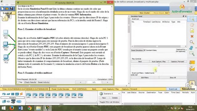 Práctica 20 Muestra de tráfico unicast, broadcast y multicast смотреть онлайн