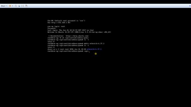 EVE-NG - Load qemu image (MikrotiK Example) смотреть онлайн
