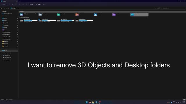 Add or Remove Folders under This PC in File Explorer in Windows 11 смотреть онлайн