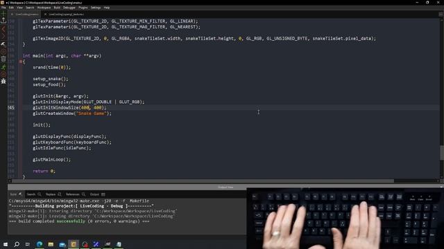 Live coding, adding a TileSet to SnakeGame (in C). смотреть онлайн
