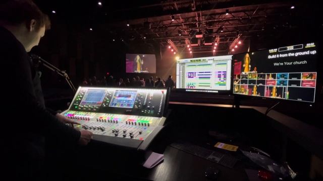 Church Front of House Live Mixing from Allen & Heath dLive S5000 Console | Master Audio Engineer смотреть онлайн