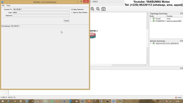 Mikrotik: Configuration routeur Mikrotik sous GNS3 par adresse MAC смотреть онлайн