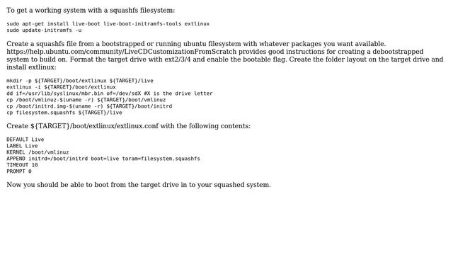 Ubuntu: How to create a bootable system with a squashfs root? (2 Solutions!!) смотреть онлайн