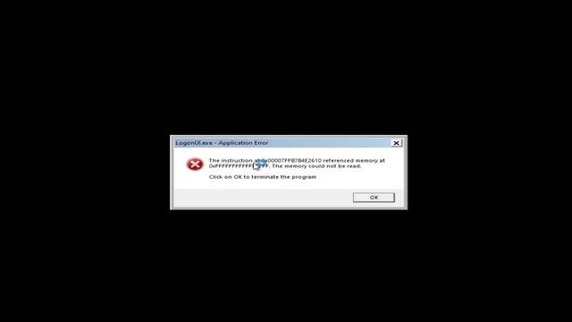 LogonUI exe Windows 10 problem смотреть онлайн