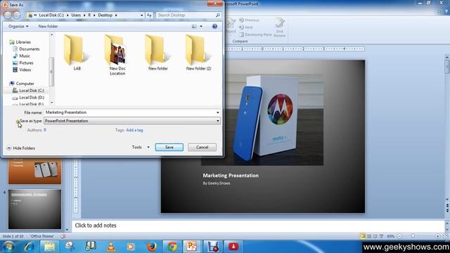Microsoft PowerPoint 2010 Save PowerPoint Presentation as RTF file смотреть онлайн