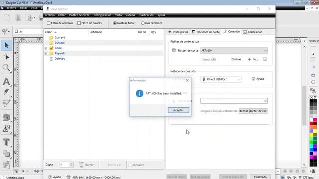 Como configurar el Plotter de Corte Art Creation en el Software DragonCut V6 смотреть онлайн