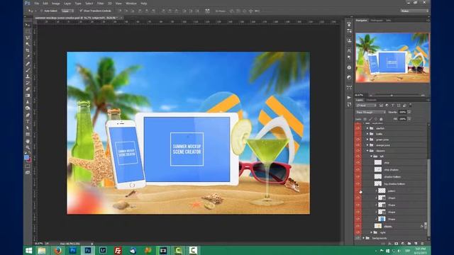 Summer Mockup Scene Creator смотреть онлайн