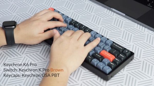 Keychron K6 Pro Typing Sound Test