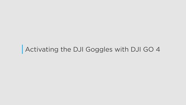 How to Activate DJI Goggles смотреть онлайн